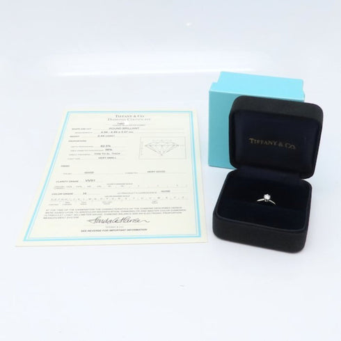Solitaire Ring Platinum with Diamond