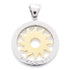 Tondosan Pendant Necklace Stainless Steel and 18K Yellow Gold