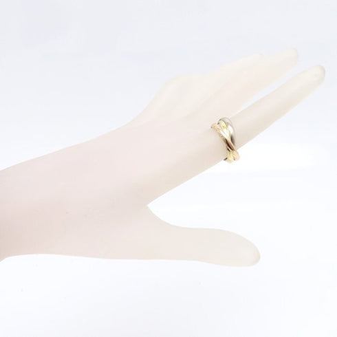 Vendome Louis Cartier Band Ring 18K Tricolor Gold