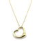 Open Heart Pendant Necklace 18K Yellow Gold 13.3mm