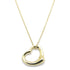 Open Heart Pendant Necklace 18K Yellow Gold 13.3mm