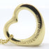 Open Heart Pendant Necklace 18K Yellow Gold 13.3mm
