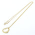 Open Heart Pendant Necklace 18K Yellow Gold 13.3mm