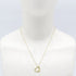 Open Heart Pendant Necklace 18K Yellow Gold 13.3mm