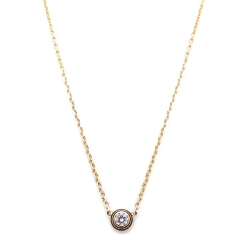 Pendant Necklace Rose Gold Mini with Diamond
