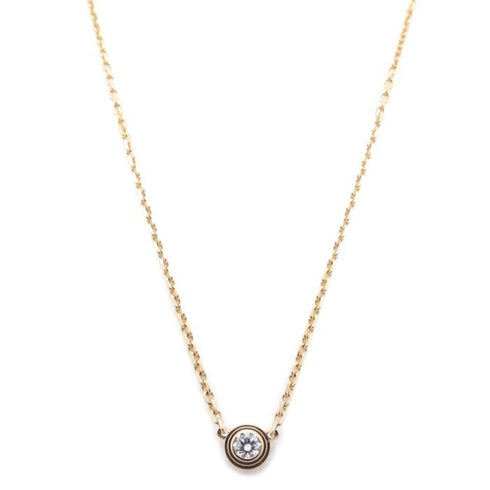 Pendant Necklace Rose Gold Mini with Diamond