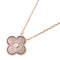 Vintage Alhambra Pendant Necklace 18K Rose Gold