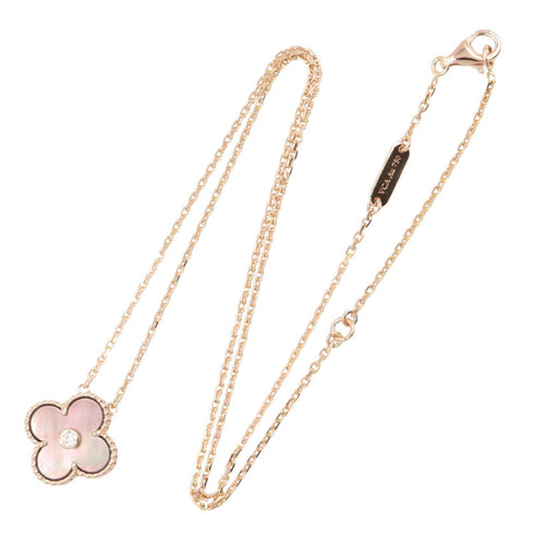 Vintage Alhambra Pendant Necklace 18K Rose Gold