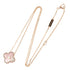 Vintage Alhambra Pendant Necklace 18K Rose Gold