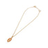 Maillon Pendant Necklace Orange and Rose Gold Mini