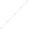 Elsa Peretti Diamonds By The Yard Pendant Necklace Platinum