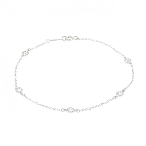 Elsa Peretti Diamonds By The Yard Pendant Necklace Platinum