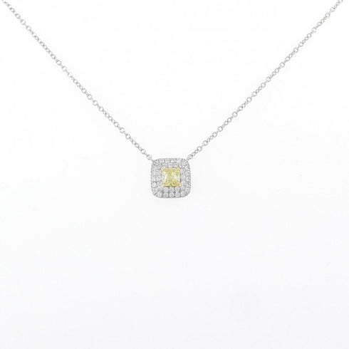 Soleste Pendant Necklace Platinum and 18K Yellow Gold