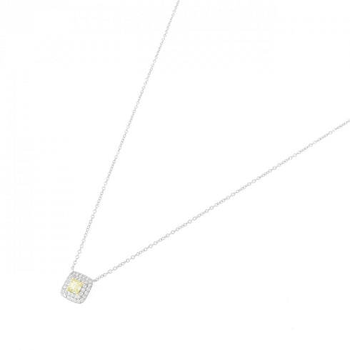 Soleste Pendant Necklace Platinum and 18K Yellow Gold