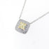Soleste Pendant Necklace Platinum and 18K Yellow Gold