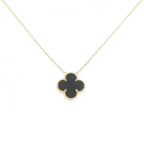 Vintage Alhambra Pendant Necklace 18K Yellow Gold