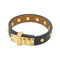 Mini Dog Clou Long Bracelet Black and Gold