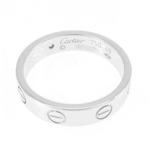 Love Ring 18K White Gold with Diamond Mini