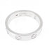 Love Ring 18K White Gold with Diamond Mini