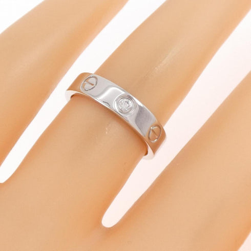Love Ring 18K White Gold with Diamond Mini