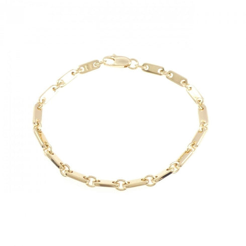 Figaro Bracelet 18K Yellow Gold