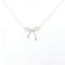 Bow Pendant Necklace Sterling Silver