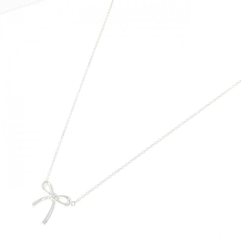 Bow Pendant Necklace Sterling Silver