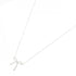 Bow Pendant Necklace Sterling Silver