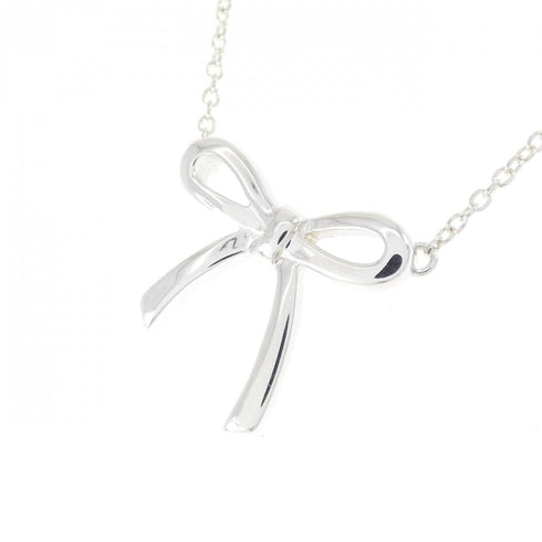 Bow Pendant Necklace Sterling Silver