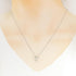 Mini Cross Pendant Necklace Platinum
