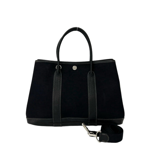 Garden Party Tote Toile and Leather 30