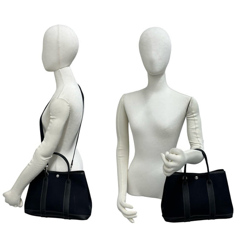 Garden Party Tote Toile and Leather 30