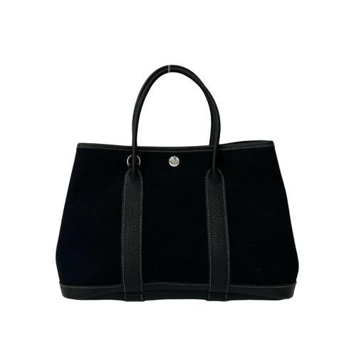 Garden Party Tote Toile and Leather 30