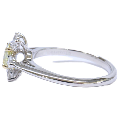 Ring Platinum and 18K White Gold with Diamond