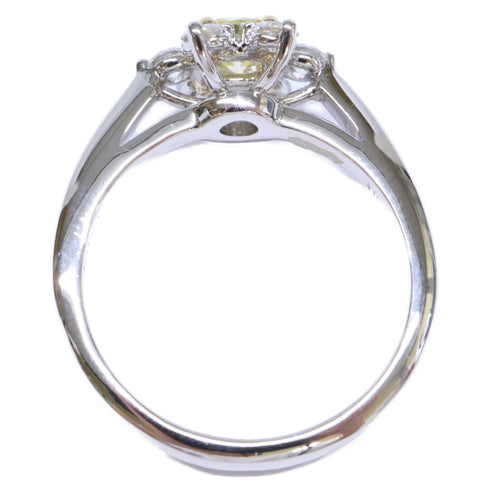 Ring Platinum and 18K White Gold with Diamond