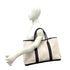 Garden Party Tote Toile and Leather 49