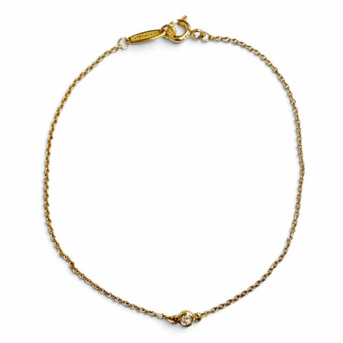 Elsa Peretti By the Yard 1P with Diamond Bracelet Watch 18K Yellow Gold 3.25mm