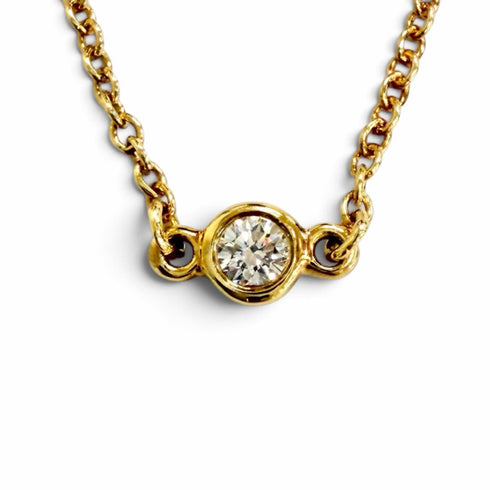 Elsa Peretti By the Yard 1P with Diamond Bracelet Watch 18K Yellow Gold 3.25mm