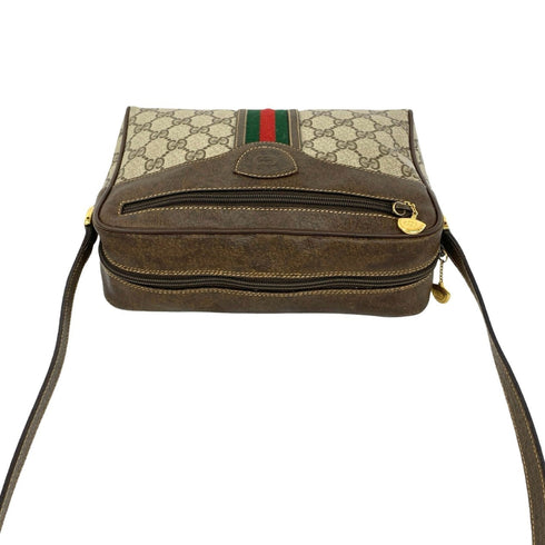 Vintage Web Crossbody Bag GG Coated Canvas Small