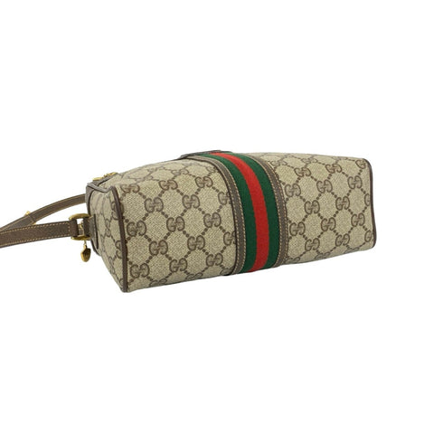 Vintage Web Crossbody Bag GG Coated Canvas Small
