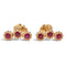Single Earring Stud 18K Yellow Gold