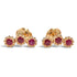 Single Earring Stud 18K Yellow Gold