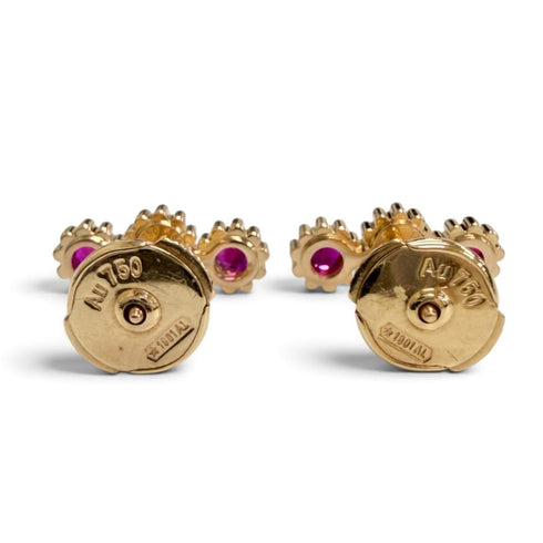 Single Earring Stud 18K Yellow Gold