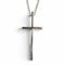 Cross Pendant Necklace 18K White Gold