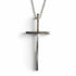 Cross Pendant Necklace 18K White Gold