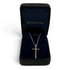 Cross Pendant Necklace 18K White Gold