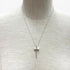 Cross Pendant Necklace 18K White Gold