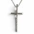 Cross Pendant Necklace 18K White Gold