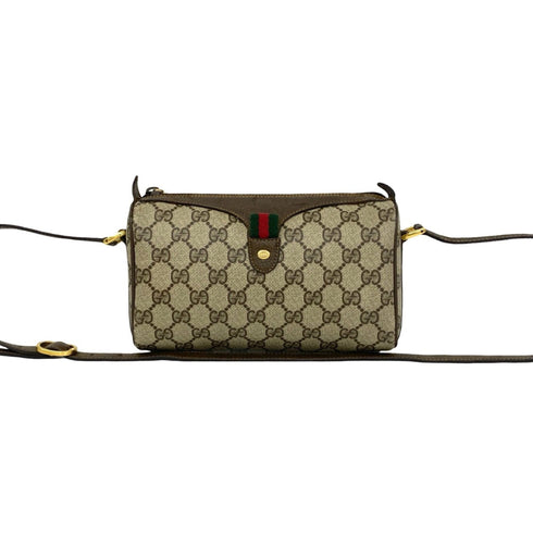 Vintage Web Crossbody Bag GG Coated Canvas Small