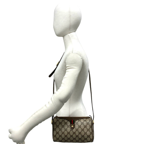 Vintage Web Crossbody Bag GG Coated Canvas Small